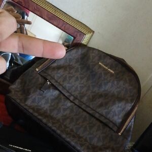 Michael Kors Brown Backpack with Elegant Design